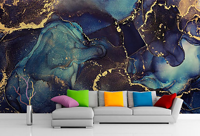 Fototapeta Blue gold 2050